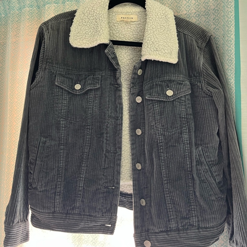 PacSun White Faux Shearling Jacket